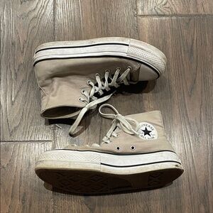 High-Top Platform Converse Dusty Rose